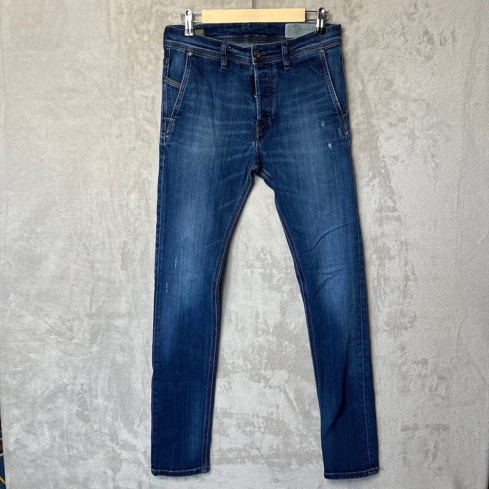 Diesel Kakee‎ Jeans Men's 29x33 Slim-Carrot 0860L Stretch Dark Blue